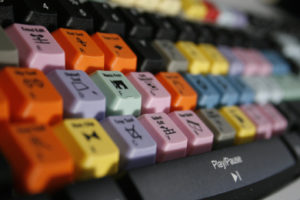 Keyboard for advanced video editing