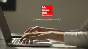Mcgraw hill woman typing on her laptop