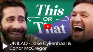 Indigo shot this social media video featuring This or That Jake Gyllenhall and Conor Mcgregor